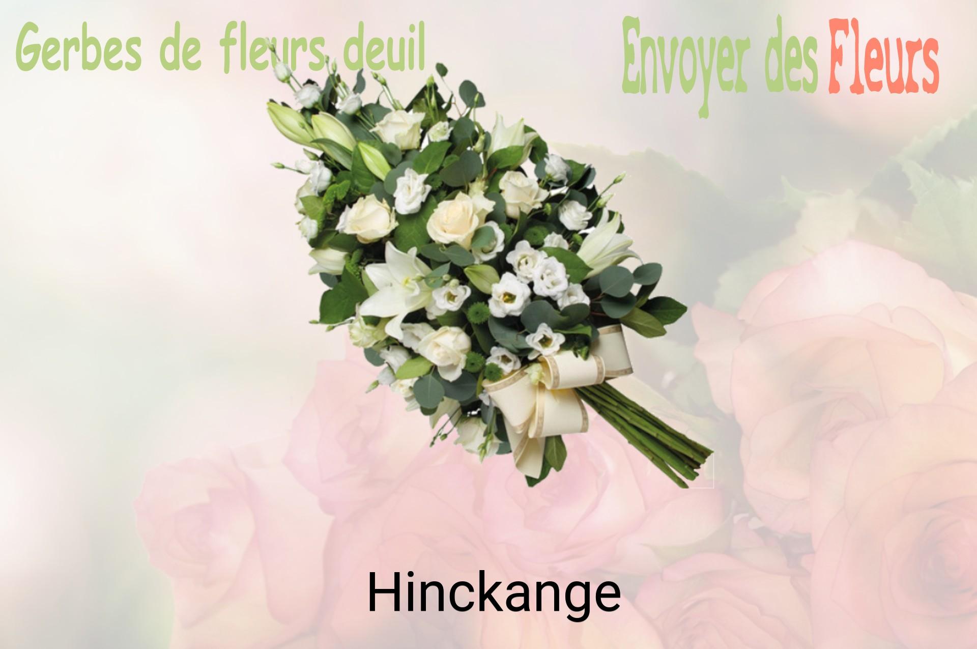 Gerbe de fleurs de deuil livrée à Hinckange